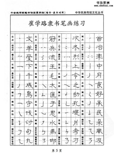 隶书基本笔画