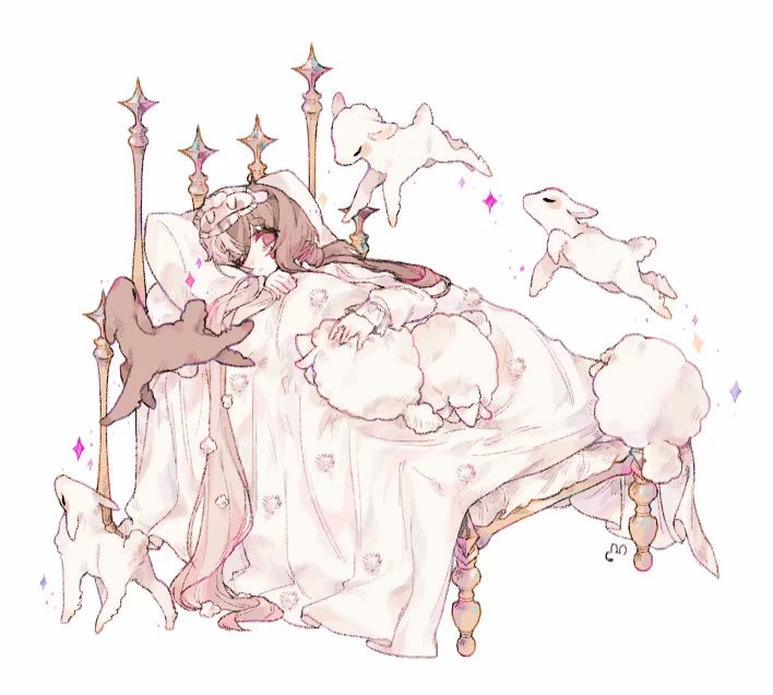 韩国插画师 u_emper 一组少女插画 ​​​