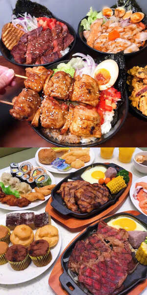      一餐饭   两个人♡