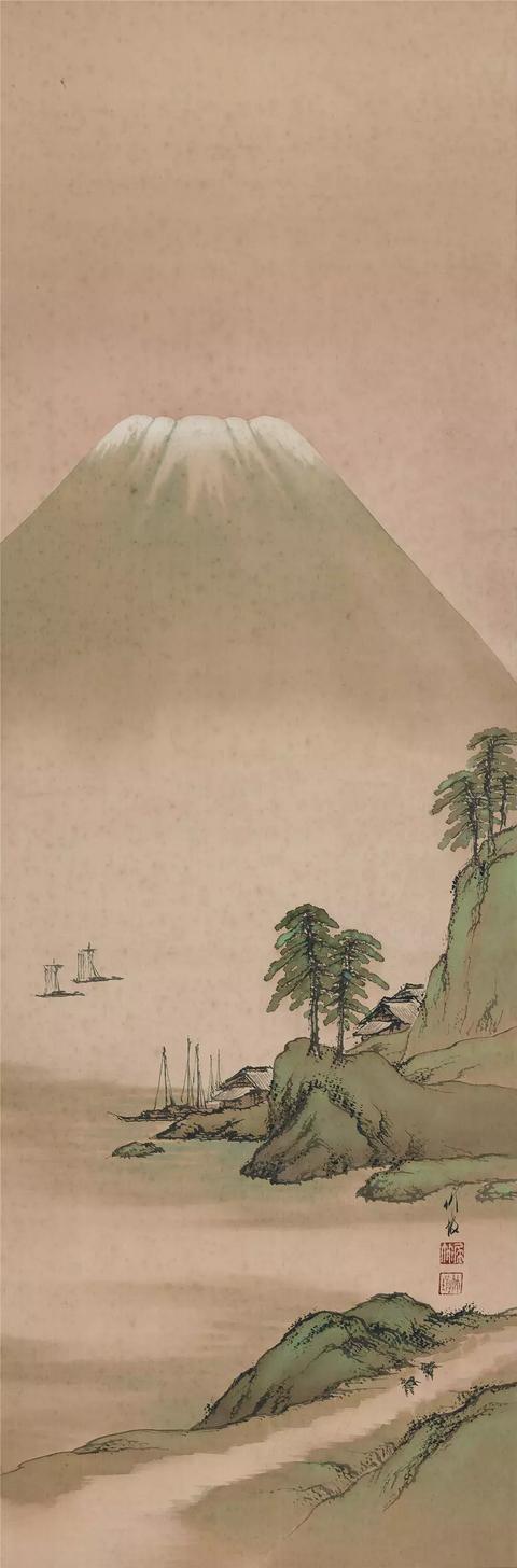 尾竹竹坡（1878—1936），是日本明治至昭和时期的著名画家，本名染吉，出生于日本新潟县。他年幼时就开始跟随南宗画家笹田云石学习绘画，开始以“竹坡”为号。后问业于小堀鞆音、川端玉章等名画家，他兼擅山水、花鸟、人物，是日本美术协会会员、巽画会评议员、二叶会会员。