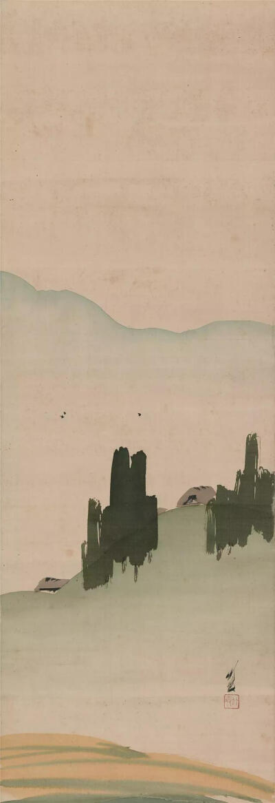 尾竹竹坡（1878—1936），是日本明治至昭和时期的著名画家，本名染吉，出生于日本新潟县。他年幼时就开始跟随南宗画家笹田云石学习绘画，开始以“竹坡”为号。后问业于小堀鞆音、川端玉章等名画家，他兼擅山水、花鸟…