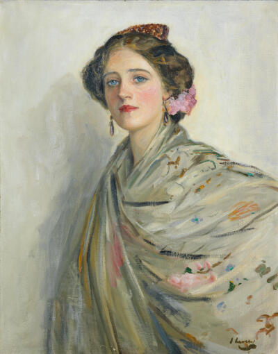 女性肖像画丨爱尔兰籍学院派画家John Lavery（1856.3.20——1941.1.10） ​​​