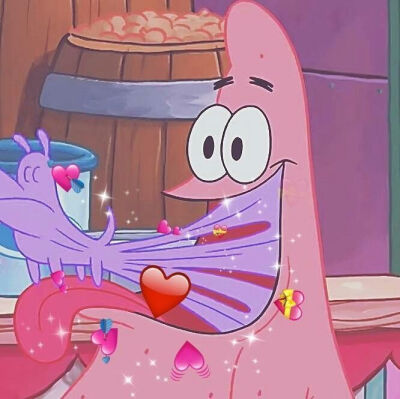 可爱 情侣头像 派大星