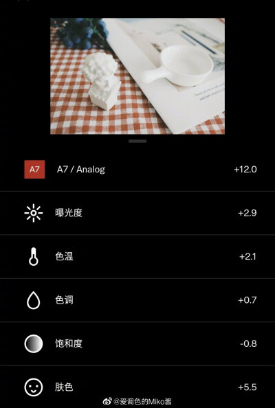 下午好鸭 分享几个常用的vsco滤镜
具体的参数还是得根据照片本身去调整哦
cr@爱调色的Miko酱
#VSCO调色教程# ​