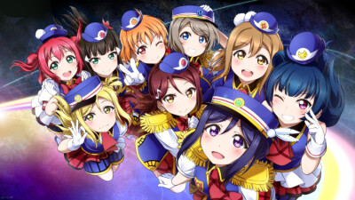 LoveLive！Sunshine?。高海千歌/渡邊曜/櫻內梨子/國木田花丸/黑澤露比/津島善子/黑澤黛雅/小原鞠莉/松浦果南]