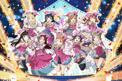 LoveLive！Sunshine！！[高海千歌/渡邊曜/櫻內梨子/國木田花丸/黑澤露比/津島善子/黑澤黛雅/小原鞠莉/松浦果南]