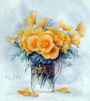 Paul De Longpre

是19世纪法国天才画家

穷极一生用水彩来描绘鲜花

每幅画都生动形象、栩栩如生

可见他的绘画造诣颇深

对花卉绘画起到重要影响