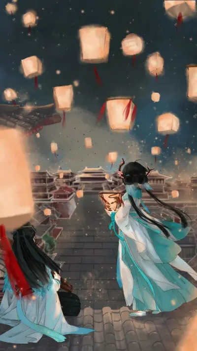夜景【孔明灯】