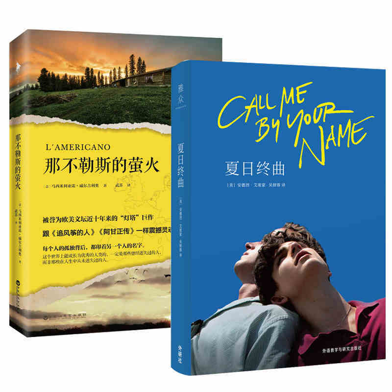 正版包邮】共2册 那不勒斯的萤火+夏日终曲 Call me by your name原著小说