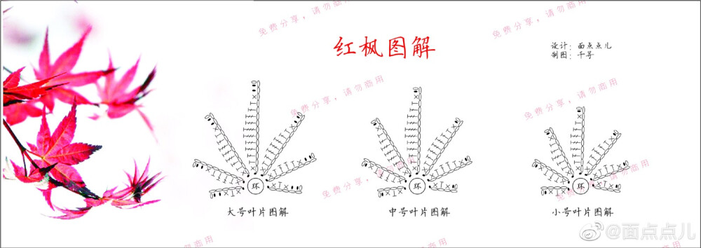 红枫叶2-2
作者见水印，转自网络