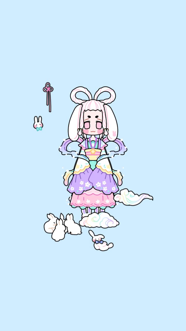 蔷薇自制壁纸pastelgirl粉彩女孩装扮少女