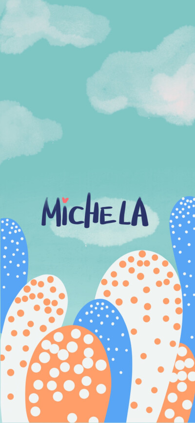 高清 插画 夏季 清新 手机壁纸 Michela