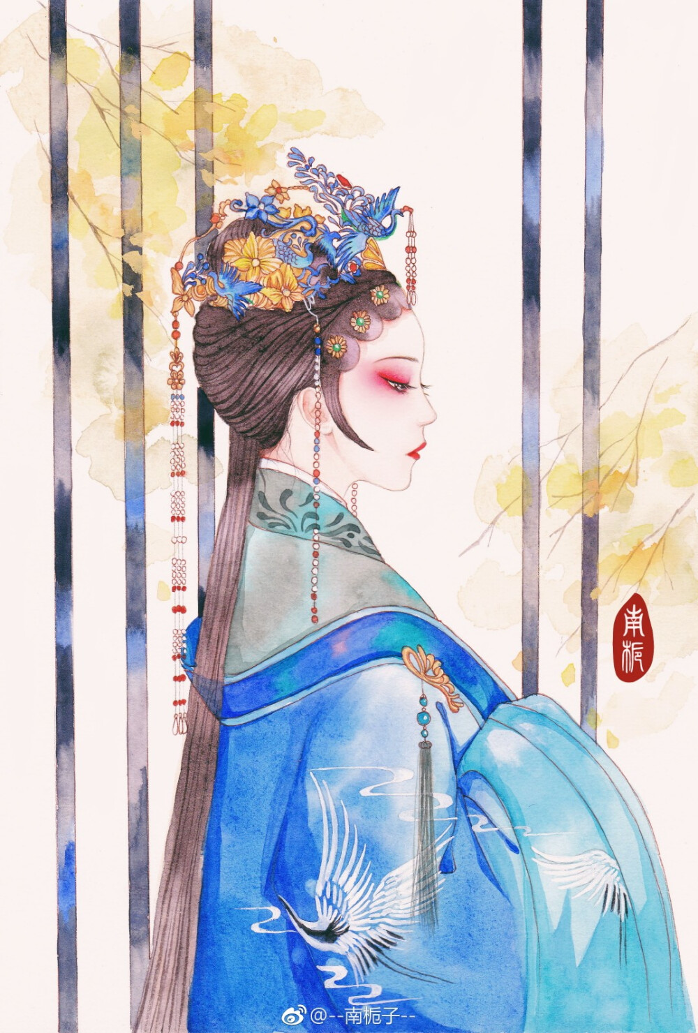 插画，作者:––南栀子––