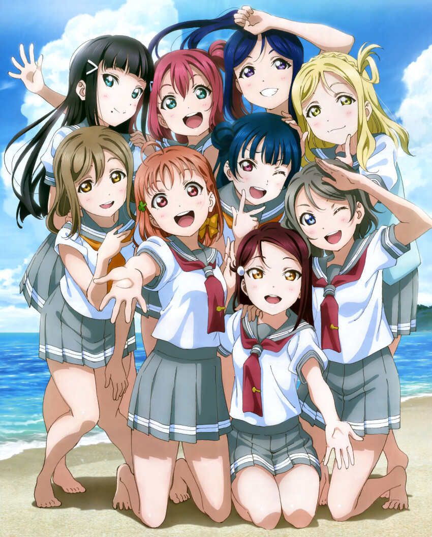 LoveLive！Sunshine！！[高海千歌/渡邊曜/櫻內梨子/國木田花丸/黑澤露比/津島善子/黑澤黛雅/小原鞠莉/松浦果南]