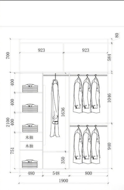 【必备】衣柜内部结构及具体尺寸设计 ​​​​