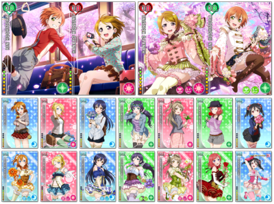 免抠动漫 PNG 素材 lovelive图鉴 立绘 