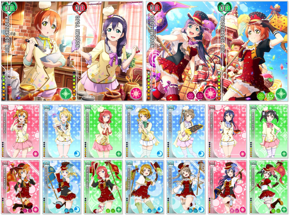 免抠动漫 PNG 素材 lovelive图鉴 立绘 