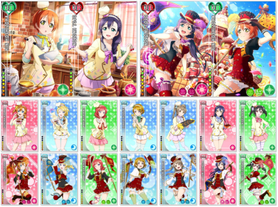 免抠动漫 PNG 素材 lovelive图鉴 立绘 