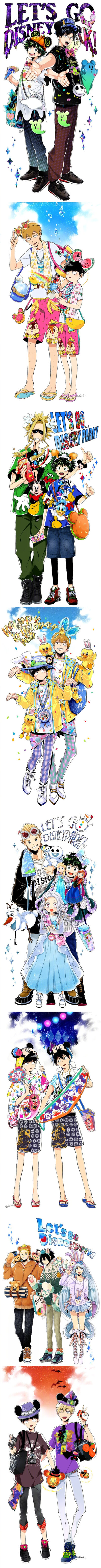 去迪士尼游玩的服饰搭配系列
Artist:dnd
Twi:dandelion0323
迪士尼游玩穿搭