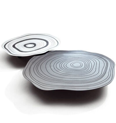 Glass coffee table SILVER RING by Saba Italia | #design Giuseppe Viganò #interiors