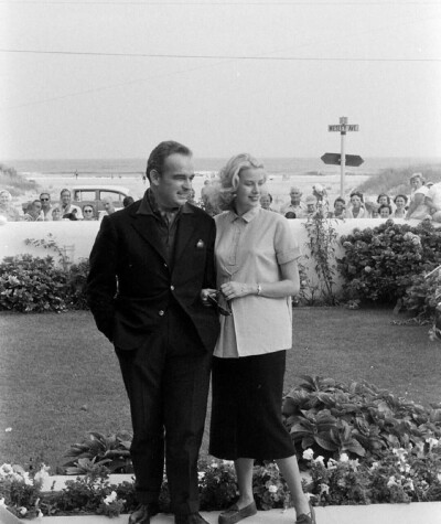 Grace Kelly, who was pregnant with her first child Caroline, photographed with husband Prince Rainier III during a visit to Ocean City, New Jersey, September 1956. Photos by Peter Stackpole ​​​