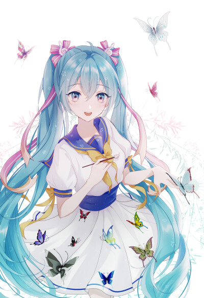 初音未来 绘师：Osage（p id=13099137） 本作品id=76170913