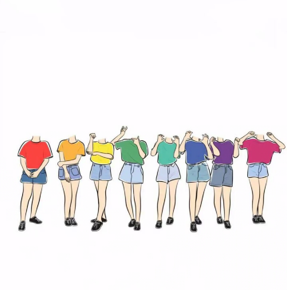 姐妹抠图素材