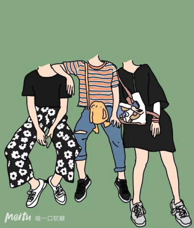 姐妹抠图素材