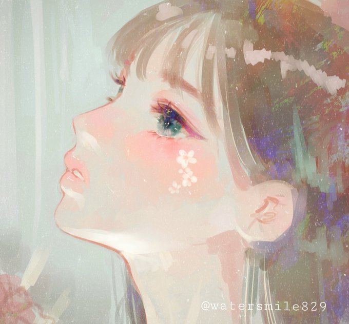 独特画风头像
插画师 (watersmile829) 一组人像插画 