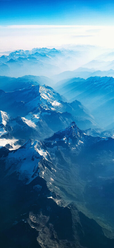 风景，壮丽的山峰