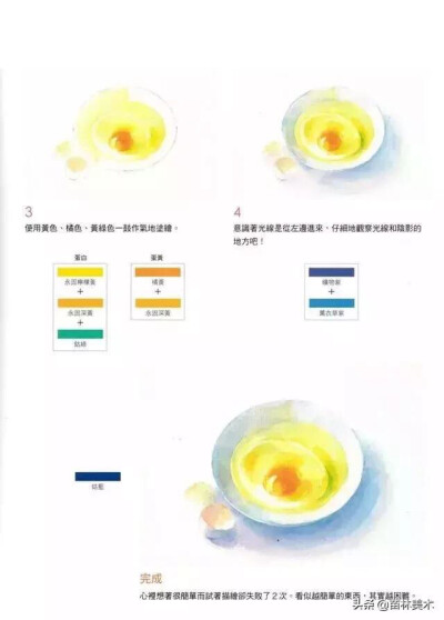 水彩步骤