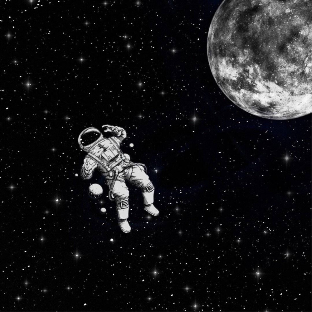 宇航员系列头像 孤独图片
