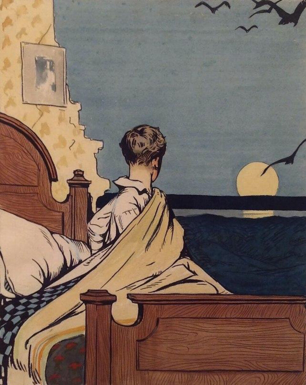 男孩和月亮1906年美国画家爱德华霍普作品676767