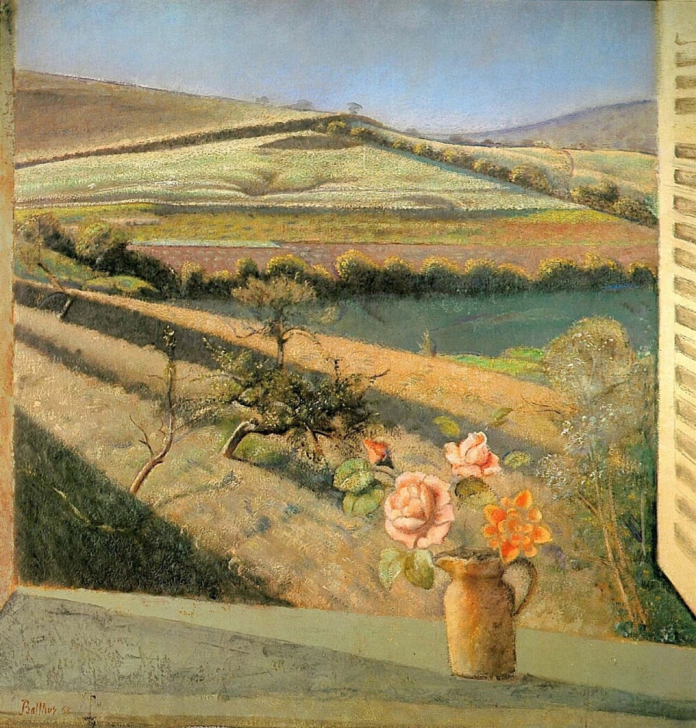 The bouquet of roses on the window, Balthus [法国]
事能知足心常惬，人到无求品自高 。
自得其所者，所适皆安。