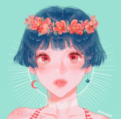插画师 WABI(watersmile829) 一组人像插画 ​​​​