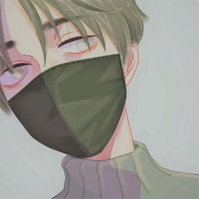 漫头，男，口罩