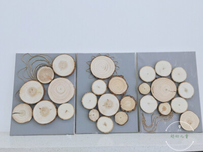 装饰艺术：木头+油画框。