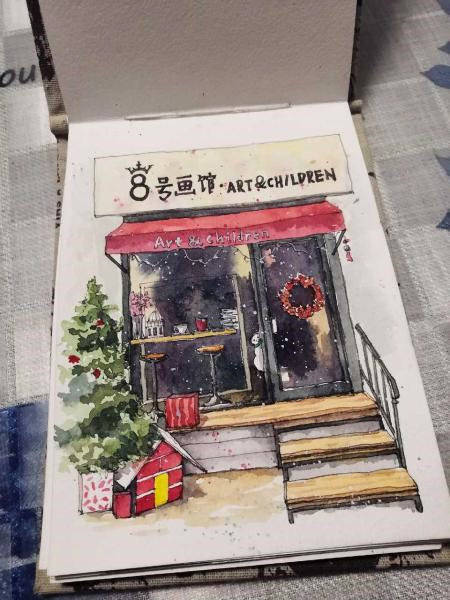 钢笔淡彩 建筑系列