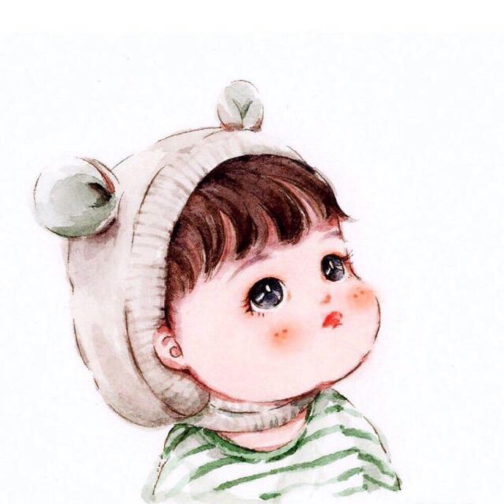 彩铅小女孩