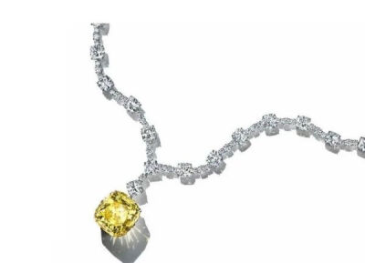 Lady Gaga佩戴被Tiffany & Co. 珍藏了142年的128.54克拉“The Tiffany Diamond”黄