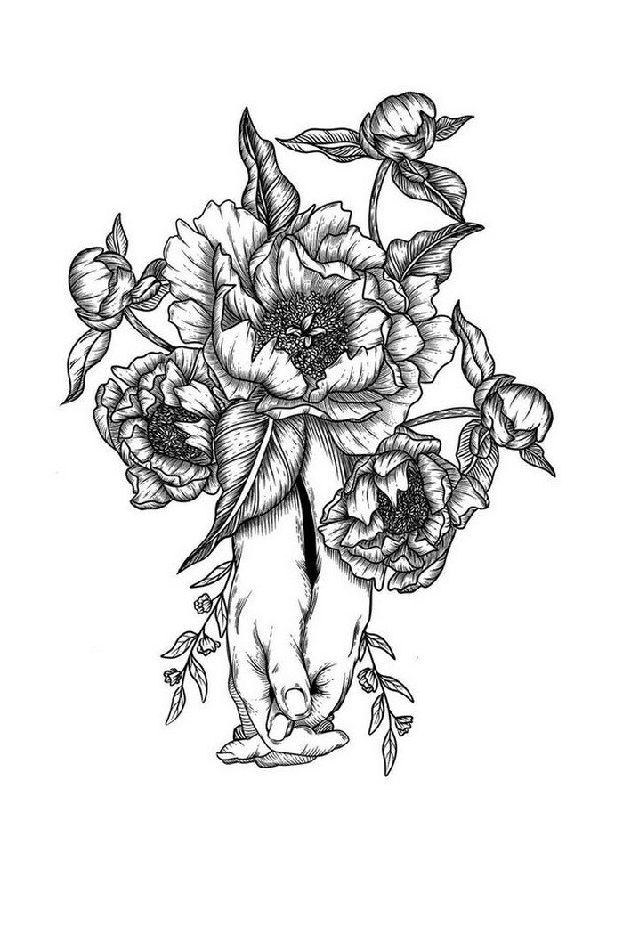黑白插画线描andreakirsch