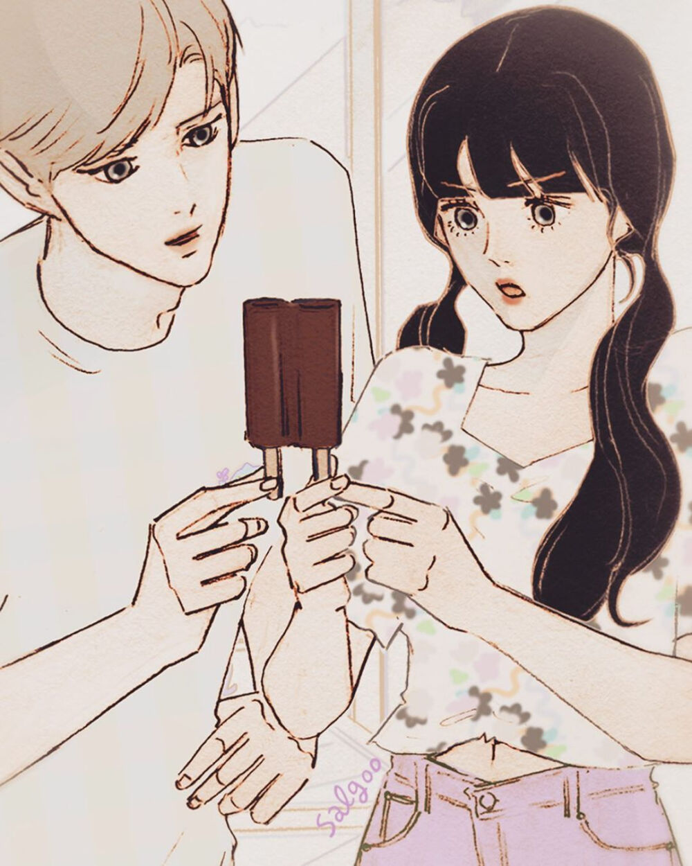 韩国插画师salgoo