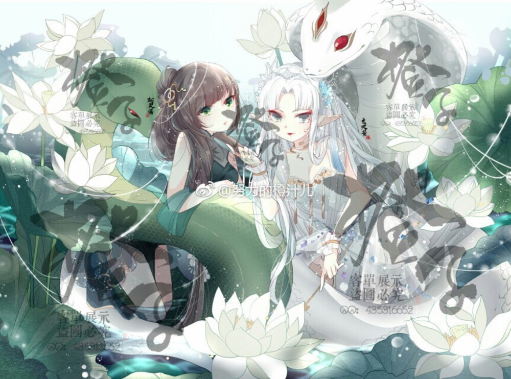 Q版人物 微博id：努力的橙汁儿