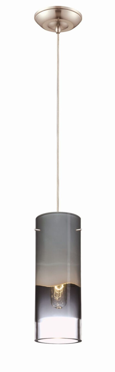 Features: -Pendant. -Number of lights: 1. -Finish: Satin nickel. -Crete collection. -Dimmable. Fixture Type: -Mini pendant. Style: -Contemporary. Finish: -Nickel. Number of Lights: -1. Shade…