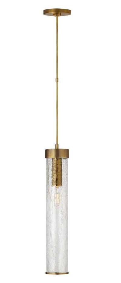 KELLY WEARSTLER | LIAISON LONG PENDANT. Available in Antique Burnished Brass, Bronze and Polished Nickel. Appropriate for small spaces with high ceilings, entryways, and kitchen. Great in multiples.