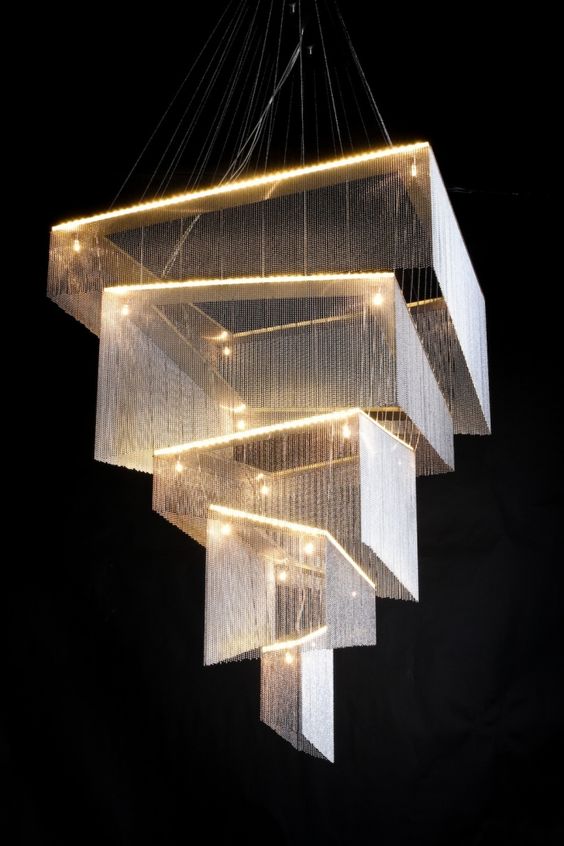 My future Geometric Storm chandelier by Willowlamp, which I guess will have to hang above the spa bath in the guest wing.