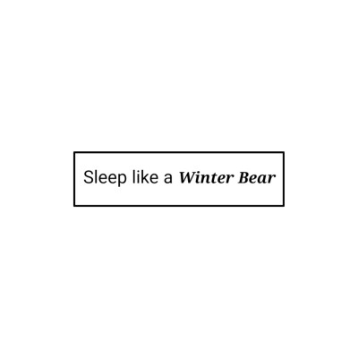 -winter bear
®林锡