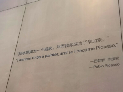 毕加索真迹展
Picasso birth of a genius
很有趣哦，这里是其中一部分