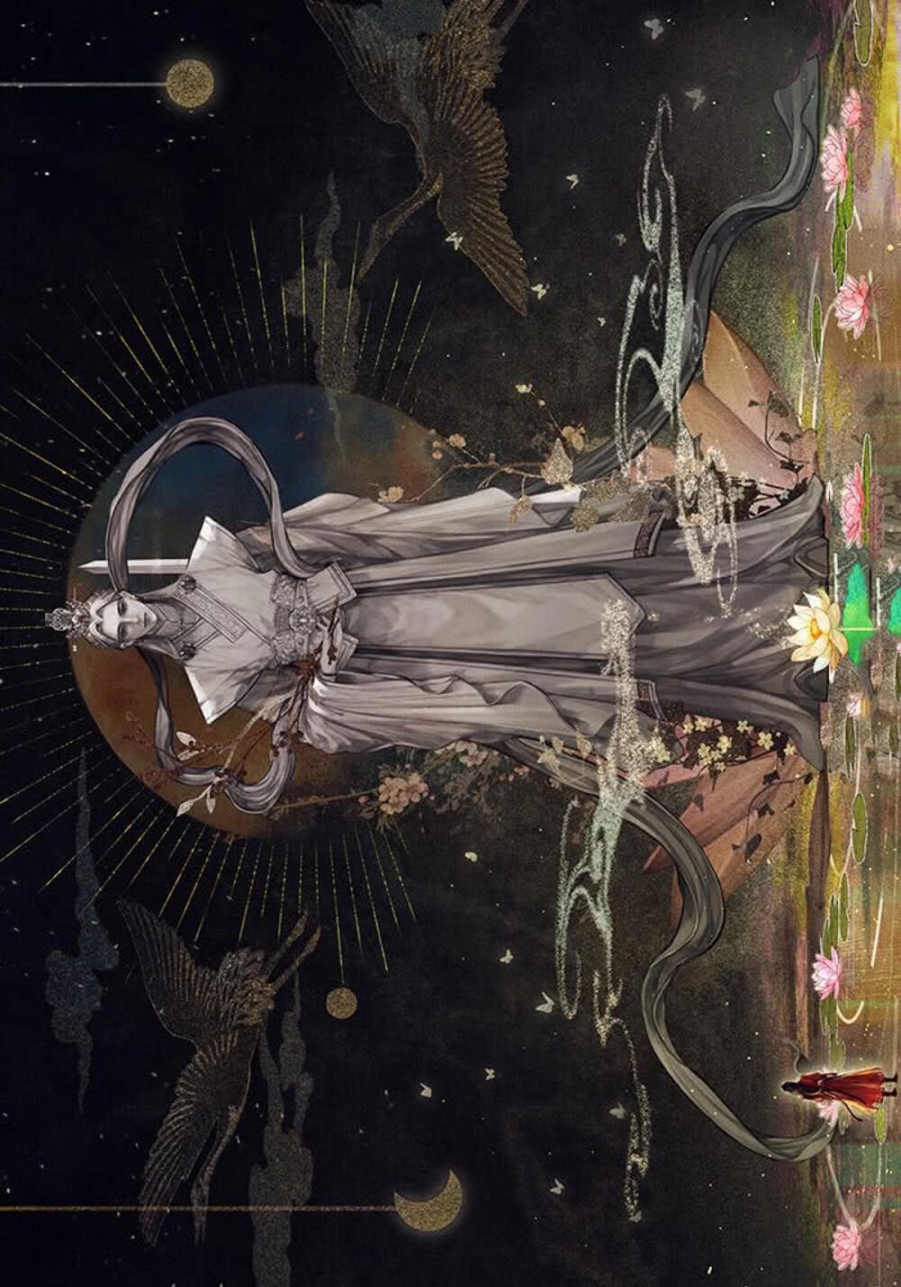 花城因自小在城墙掉落,被谢怜救起,从此就成了谢怜最忠实的信徒.