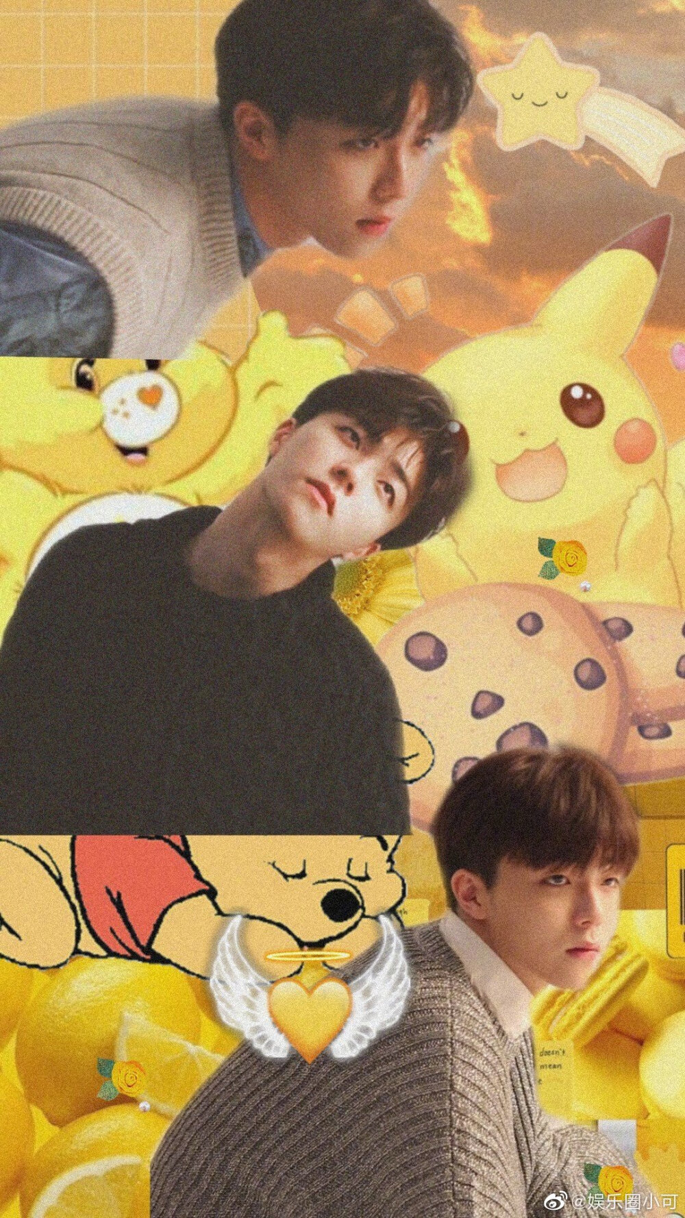 陈立农 糖姐们自制的拼贴壁纸awsl